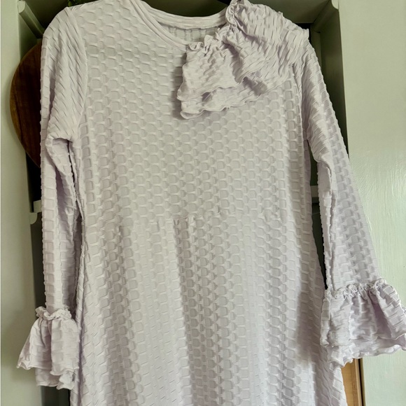 Custom White Ruffle Dress - Picture 6 of 7